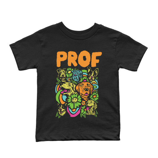 PROF "Dog Explosion" Black Toddler T-Shirt