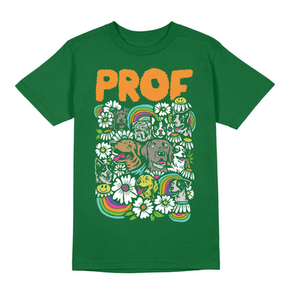 PROF "Dog Explosion" Green T-Shirt *ONLY 3X*