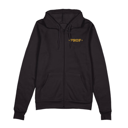 PROF "Lucky" Black Zip Hoodie