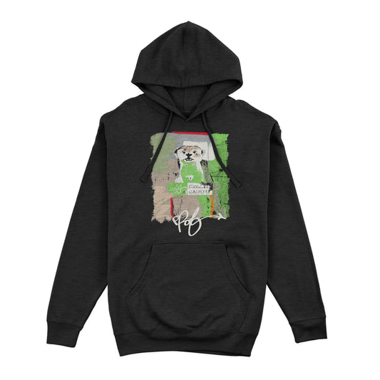 PROF "Otter" Black Pullover Hoodie *ONLY S + 3X*