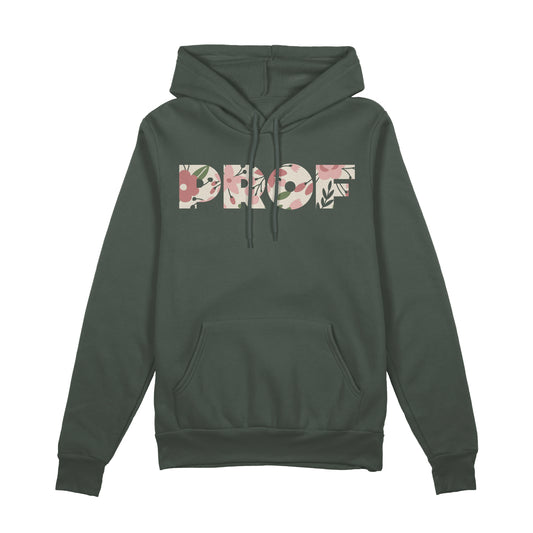 PROF "Floral" Green Pullover Hoodie